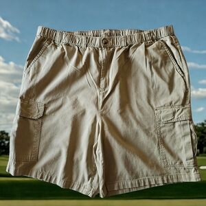 KingSize Men's Big & Tall Knockarounds 8" Full-Elastic Cargo Shorts